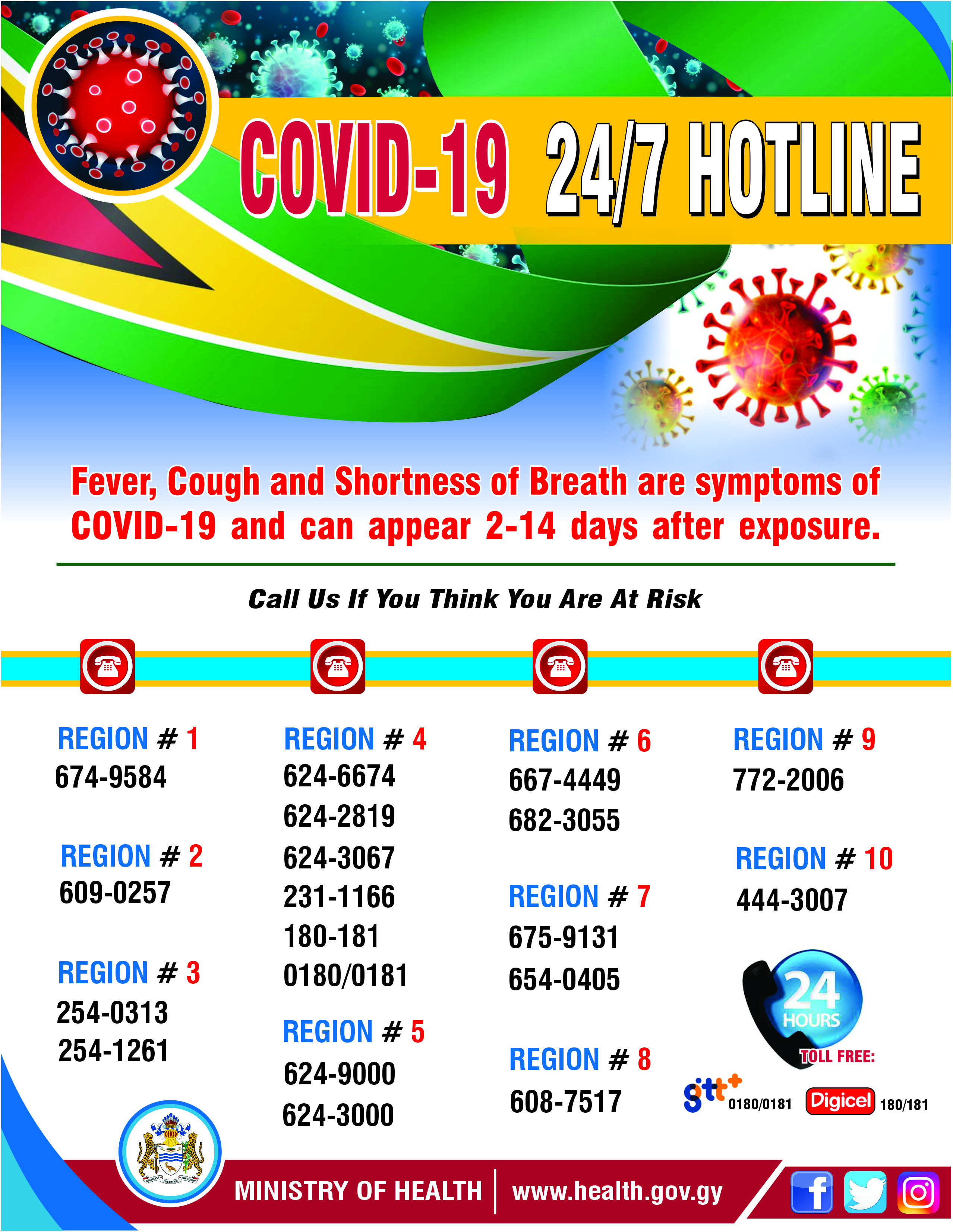 COVID 19 24 7 HOTLINE